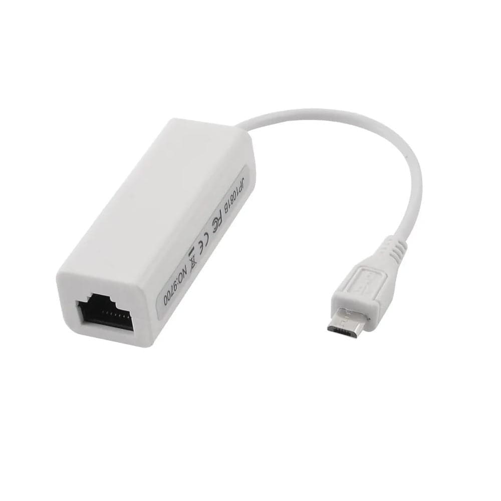 Micro USB 2.0 5 Pin to Ethernet 10/100 m RJ45 Network LAN Adapter Card - View 1