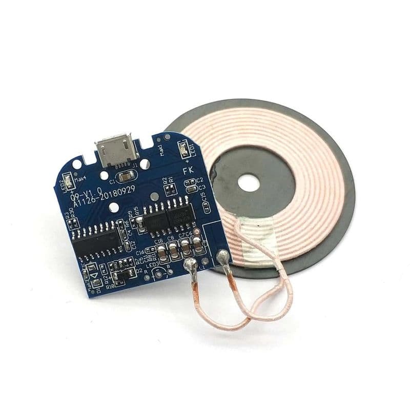 DC 5V Qi Standard Micro USB Input PCBA Circuit Board With Coil for Wireless Phone Charging (Transmitter) - View 2