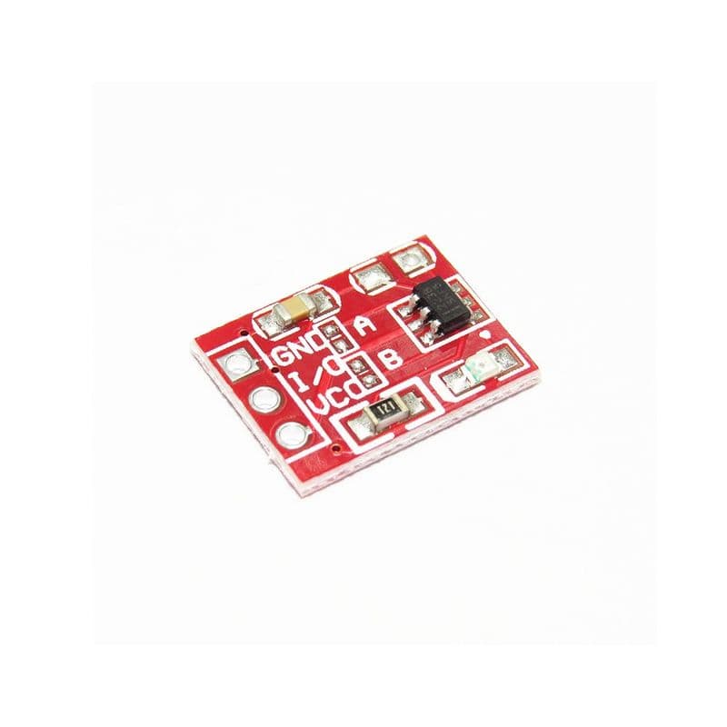TTP223 - 1 Channel Capacitive Touch Sensor Module Red Color - View 1