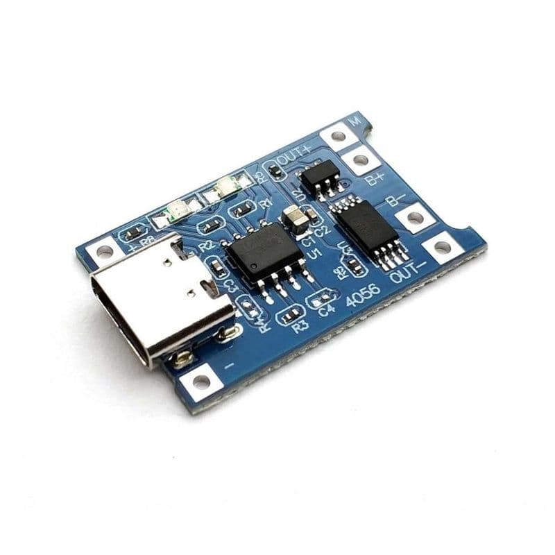 TP4056 1A Li-Ion Battery Charging Board Type C USB with Current Protection - View 1