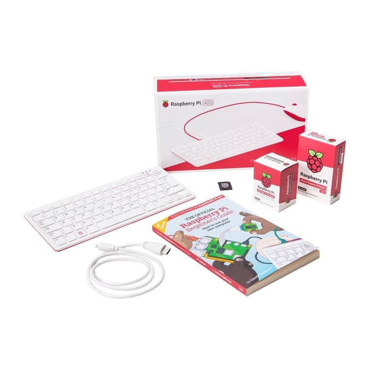 Official Raspberry Pi 400 Personal Keyboard Computer Kit- US Layout - View 1