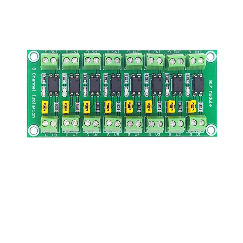 PC817 8 Channel Optocoupler Isolation Module - View 2