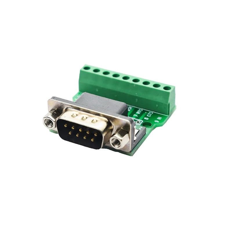 DB9 Male Screw Terminal to RS232 RS485 Conversion Board - View 1
