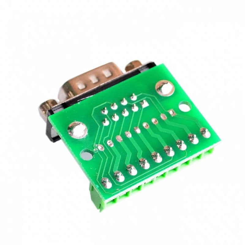 DB9 Male Screw Terminal to RS232 RS485 Conversion Board - View 3