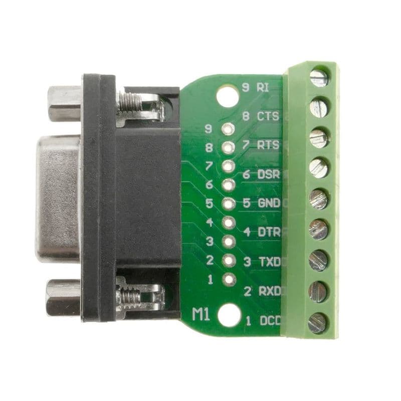 DB9 Female Screw Terminal to RS232 RS485 Conversion Board - View 2