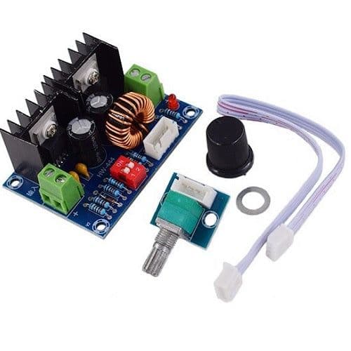 XL4016 Adjustable Step-down 8A DC-DC Converter Module with External Potentiometer - View 1