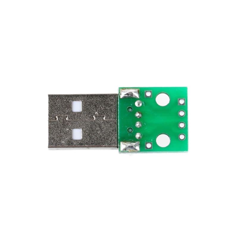 TYPE-A USB Male to DIP 2.54mm PCB Board Power Supply Adapter Control Module - View 3