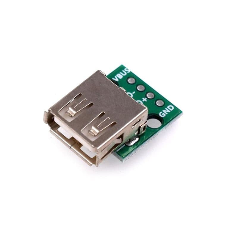 Usb 2.0 Female Socket To Dip 4pin 2.54mm Adapter - View 1