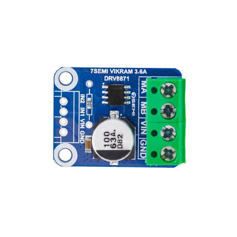 7Semi Vikram-453R6 45V 3.6A DRV8871 Motor Driver Breakout Board - View 3