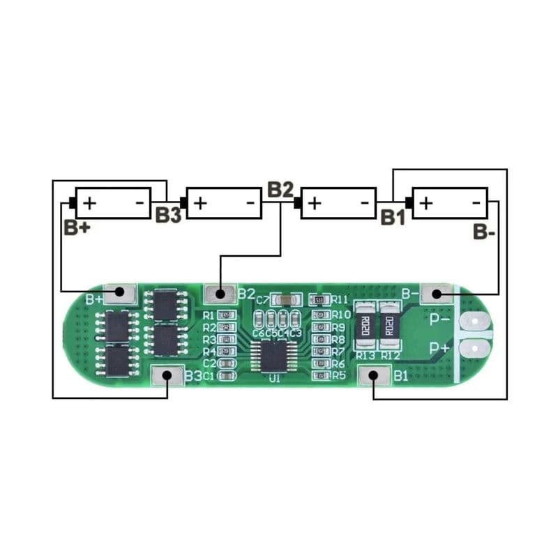 4S/12A BMS Module - View 2