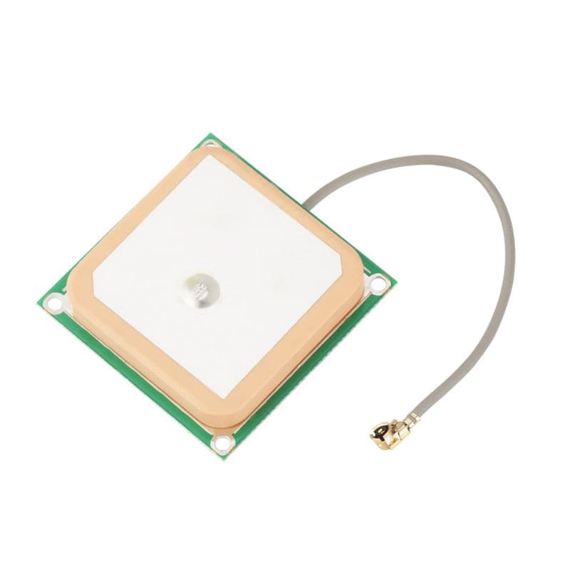 Ceramic Active GPS Antenna 25x25x8mm 28db High Gain 5cm Length - View 1