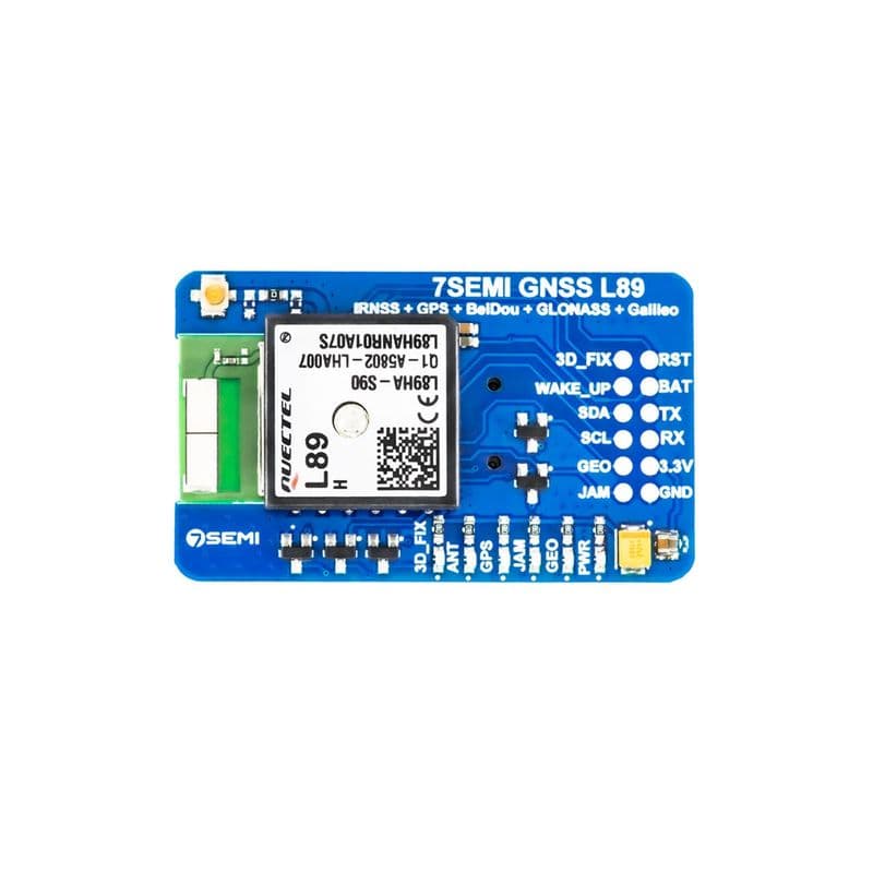 7Semi L89HA Breakout Multi-GNSS engines for GPS, IRNSS, GLONASS, BeiDou, Galileo and QZSS - View 2