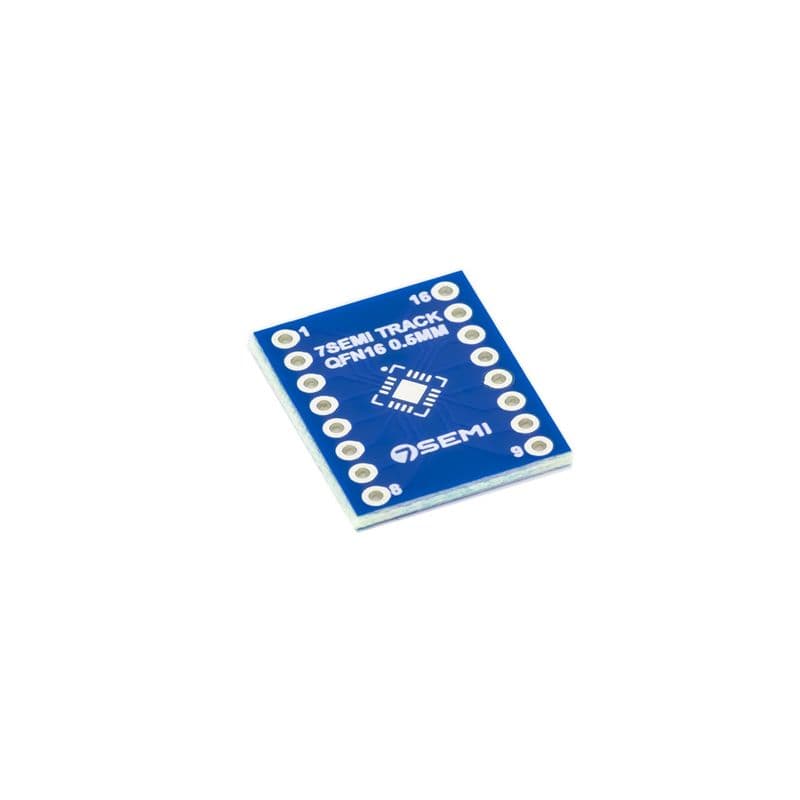 7Semi LGA16 QFN16 0.5mm Breakout Adapter PCB - View 1