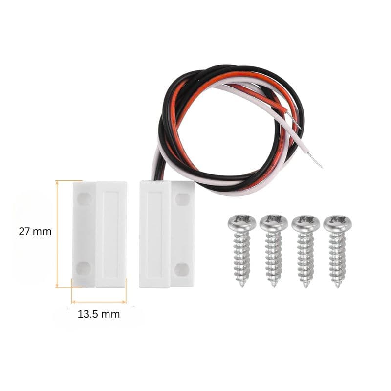 Magnetic Reed Switch Door Sensor with Wire MS-1 White (Normal Close/Normal Open) - View 2