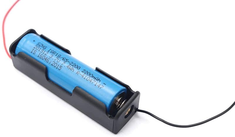 18650 Single Battery Holder - View 2