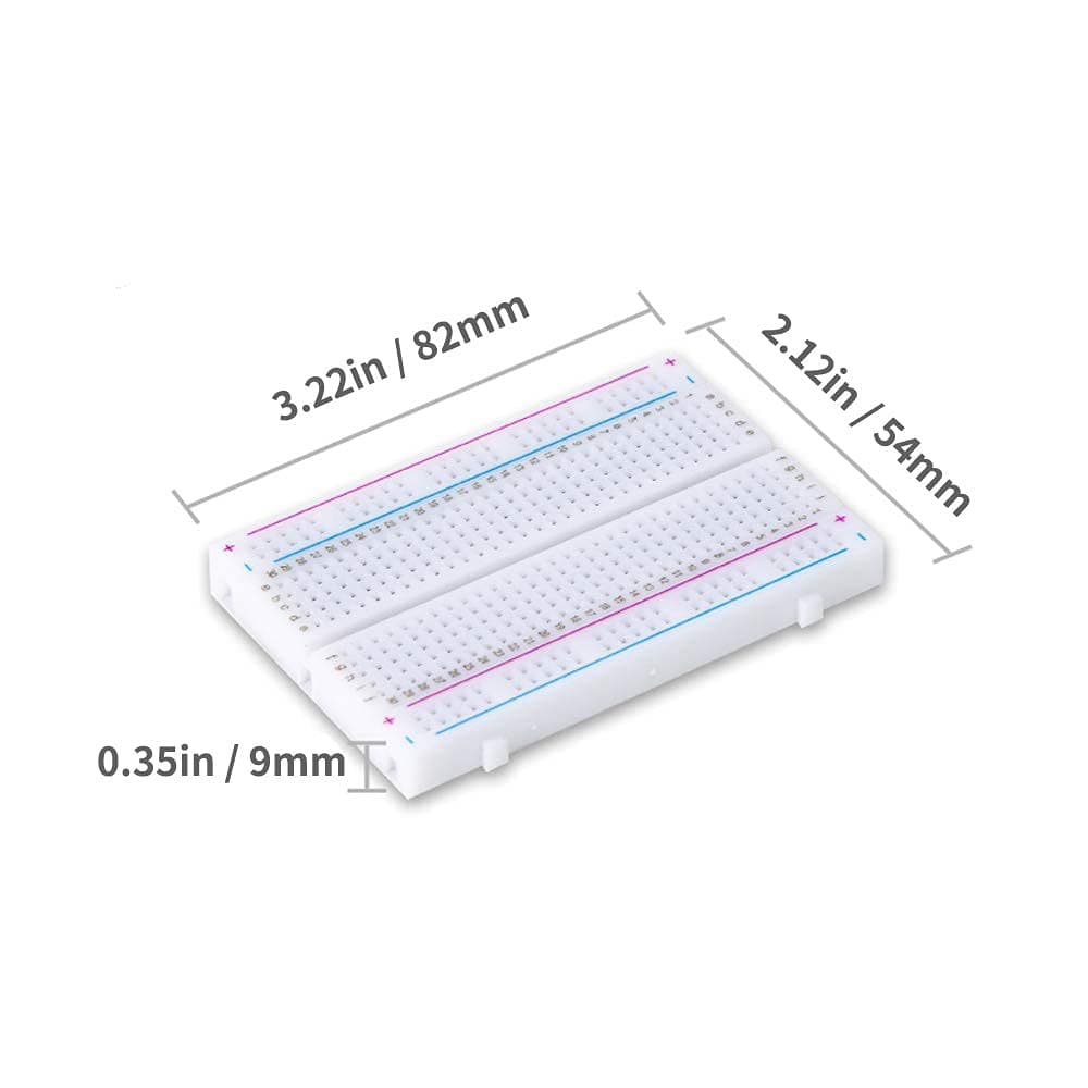 400 Points Mini Solderless PCB Breadboard - View 2
