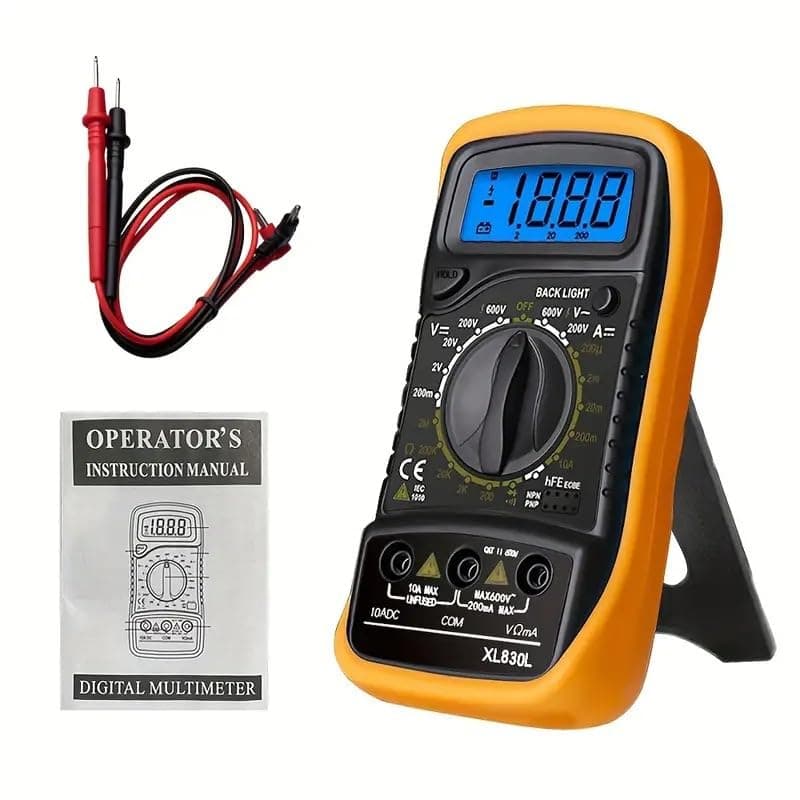 MAS830L Digital Pocket Battery Powered Multimeter - View 1