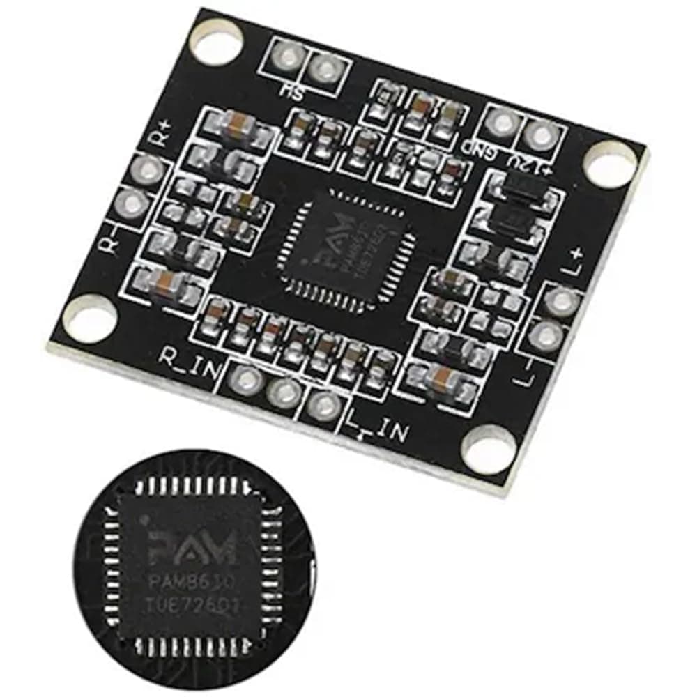 PAM8610 Digital Amplifier Board – 2x15W Stereo Class D Audio Module with Low Distortion & High Efficiency - View 2