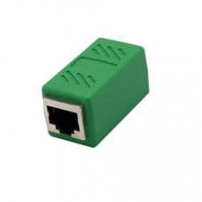 Green RJ45 Female To Female CAT6 Network Ethernet LAN Connector Adapter - View 1