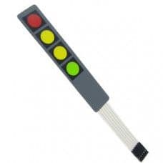 DC 12V 4x1 Key Matrix Membrane Switch Keypad - View 1