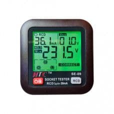 HTC SE-09 Socket Tester Outlet Tester, Receptacle Tester for 230V GFCI/RCCB with LCD Display - View 1