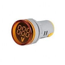 Yellow AC20-500V 22mm AD16-22DSV digital voltmeter Indicator with Big Digital Tube - View 1