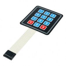 4x3 Matrix Membrane Type Keypad -12 Keys - View 1