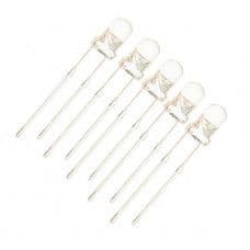 Yellow LED - 3mm Clear - 5 Pieces Pack - View 1