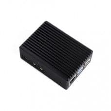 Waveshare Aluminum Stripe Grooved Case For Raspberry Pi 5, Built-In Cooling Fan And Heatsink Pillars - View 1