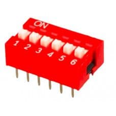 6 Way DIP Switch - View 1