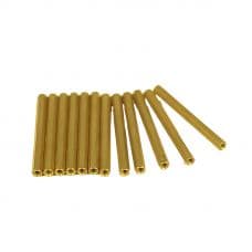 M3 X 50mm Female to Female Brass Hex Threaded Pillar Standoff Spacer - 2 Pieces pack - View 1