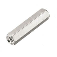 M4x10mm Female to Female Nickel Plated Brass Hex Standoff Spacer - 5 Pieces pack - View 1