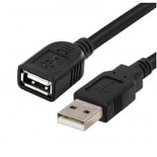 USB A to A Male - Female Extension Cable - View 1