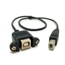 USB B to B Male - Female Extension Cable - View 1