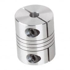 Flexible Aluminium Coupling OD: 25mm x L: 32mm Bore: 5x8mm - View 1
