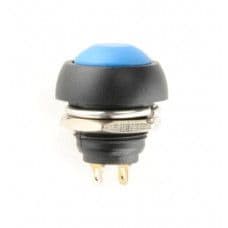 Blue Waterproof PBS-33B 12MM 2PIN Self-Reset Mini Round Push Button - View 1