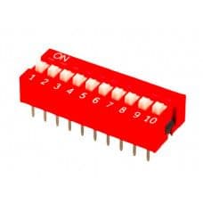 10 Way DIP Switch - View 1