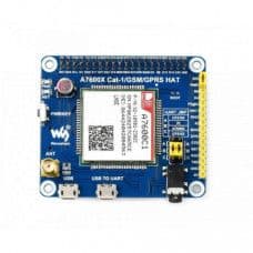 Waveshare A7600C1 LTE Cat-1 HAT for Raspberry Pi, Low Speed 4G Module, 2G GSM / GPRS - View 1