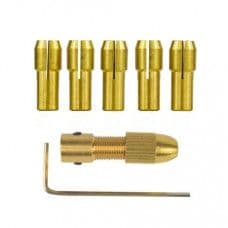 7pcs 2.35mm Mini Drill Chucks For Rotary Power Tools Dia 0.5mm/1.0mm/1.5mm/2.5mm/3.0mm - View 1