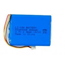 3.7V 800mAH (Lithium Ion) Li-Ion Rechargeable and Flexible Pouch Battery Model - 533443AR - View 1