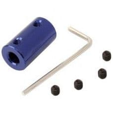 Blue Aluminum Alloy Coupling 5x8MM for 3D Printers and CNC Machines - View 1
