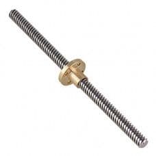 150mm Trapezoidal 4 Start Lead Screw 8mm Thread 2mm Pitch Lead Screw with Copper Nut - View 1
