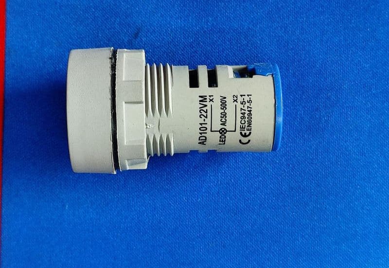 BLUE AC 50-500V AC 22mm AD101-22VM digital voltmeter Indicator with Big Digital Tube ETA2168 - View 3