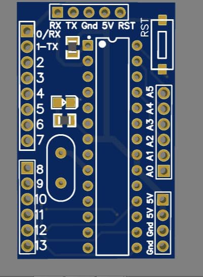 ATMEGA328 OR ATMEGA8 BREAKOUT BOARD PCB SMD TYPE ET5929 - View 1