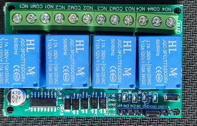 5V 4 Channel Relay Module 7A opto isolated with ESD & Reverse voltage protection 4CH ET7916 - View 2