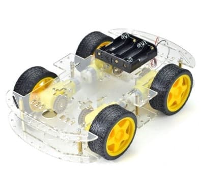 4WD Double Layer Smart Car Chassis Kit robotic 4 WD diy ET6056 - View 1