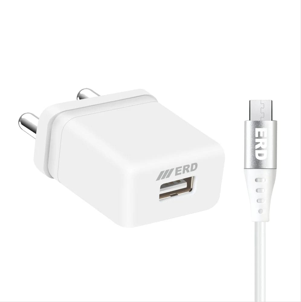 ERD TC-102 5V 2A USB-A Charger with Micro USB Cable TC102 ET6449 - View 1