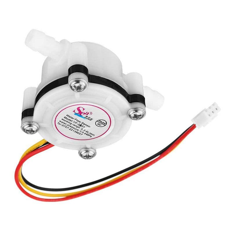 YF-S401 Water Flow Sensor Flowmeter 0.3-6L/min3.5mm White ET6550 - View 1