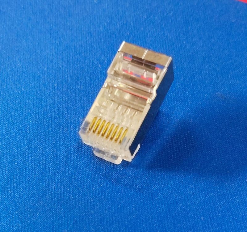 RJ45 metal Connector Male 8 Pin ET6574 - View 1