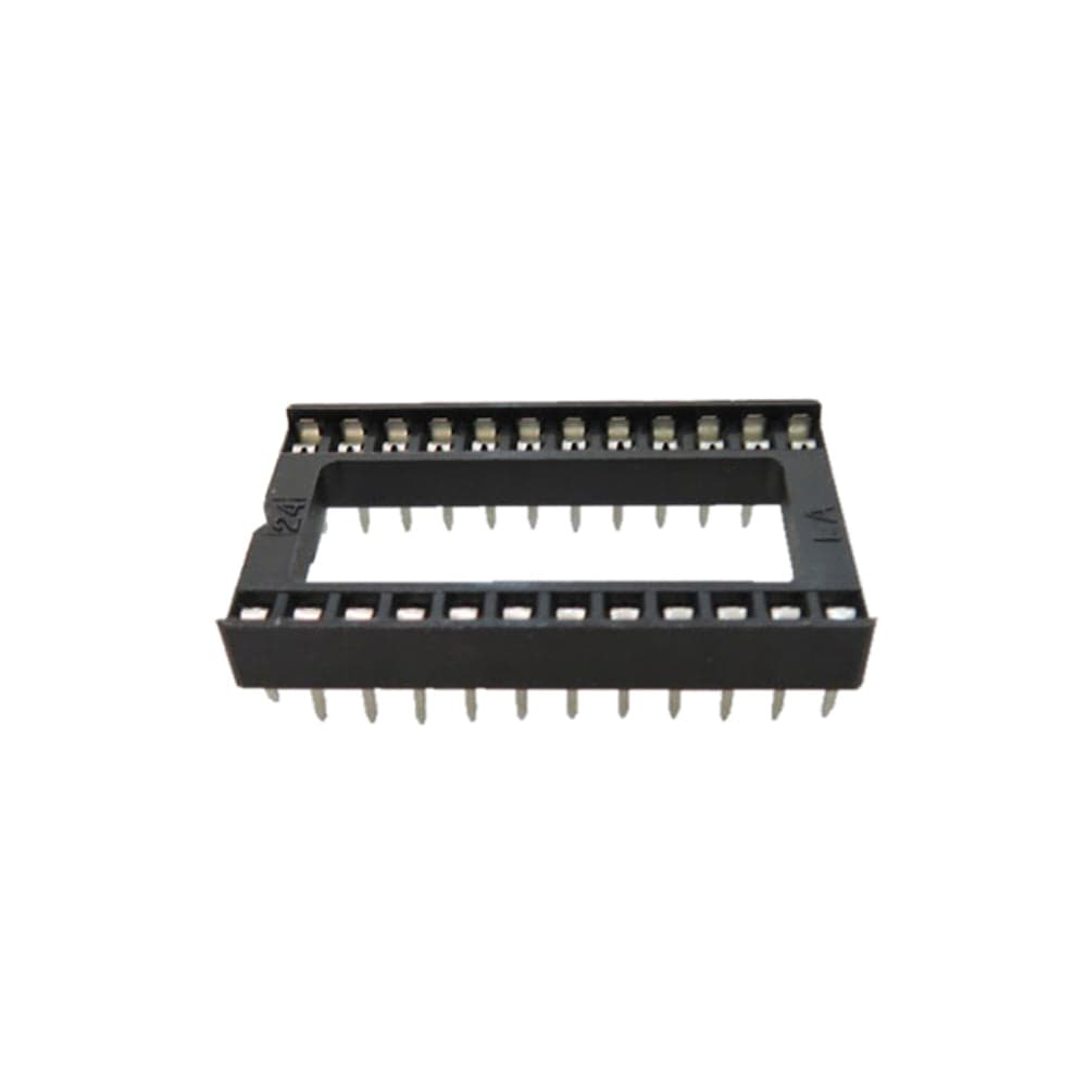 24 Pin DIP IC Base Pitch Width 15.24mm and pins spaced at 2.54mm - View 3